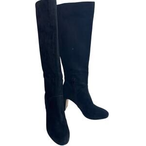 Chelsea & Violet Black Suede Boots Size 9.5